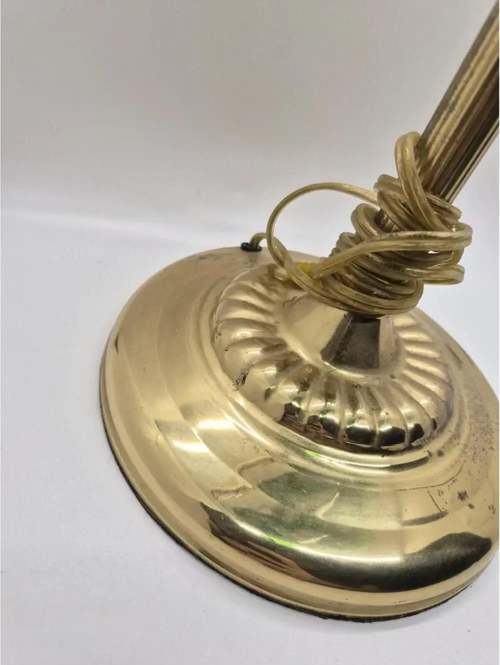 Bankers Desk Lamp Brass Green Shade Made In China